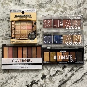 5 eyeshadow palettes